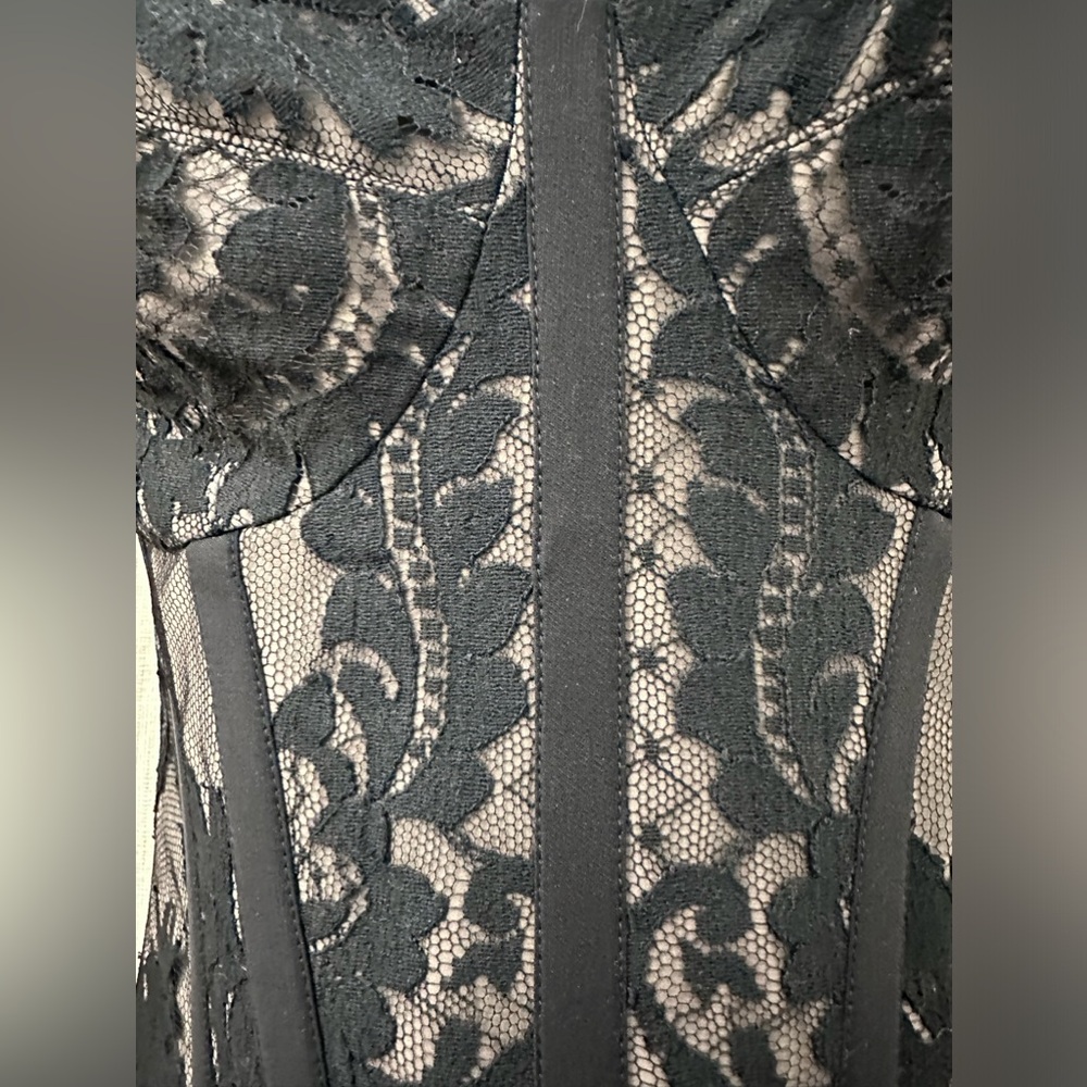 TEMPERLEY LONDON NWT $1250 Black Lace Silk Corset Bustier Boned Strapless Top 4 - Picture 8 of 16